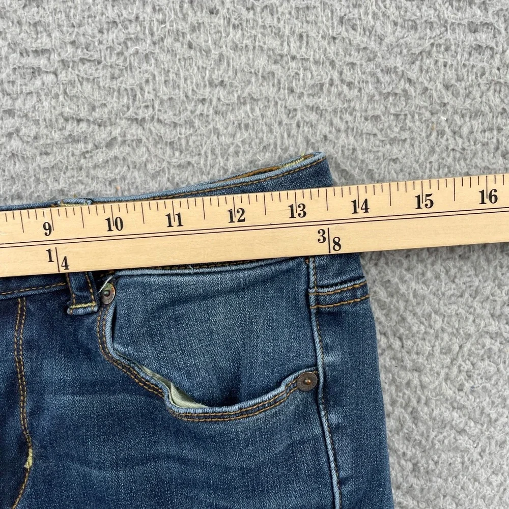 American Eagle Jeans Womens 4 Blue Skinny Kick 360 Super Stretch Denim Flare